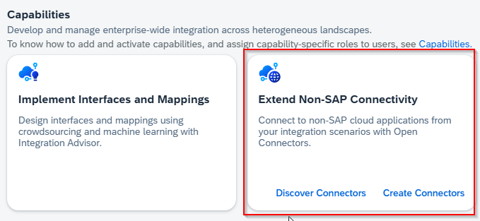 Screenshot Open Connectors